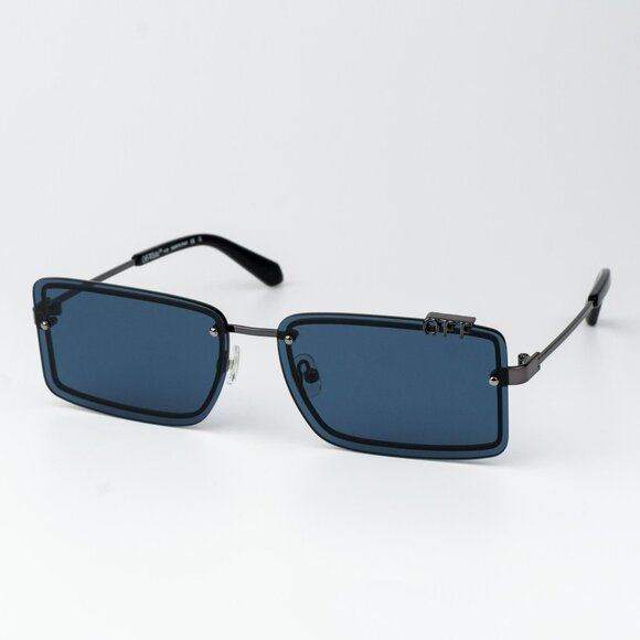 Off-White Accessories - Off-White TAMPA Women Sunglasses Gunmetal Blue Rectangular OERI13N TAMPA 7745